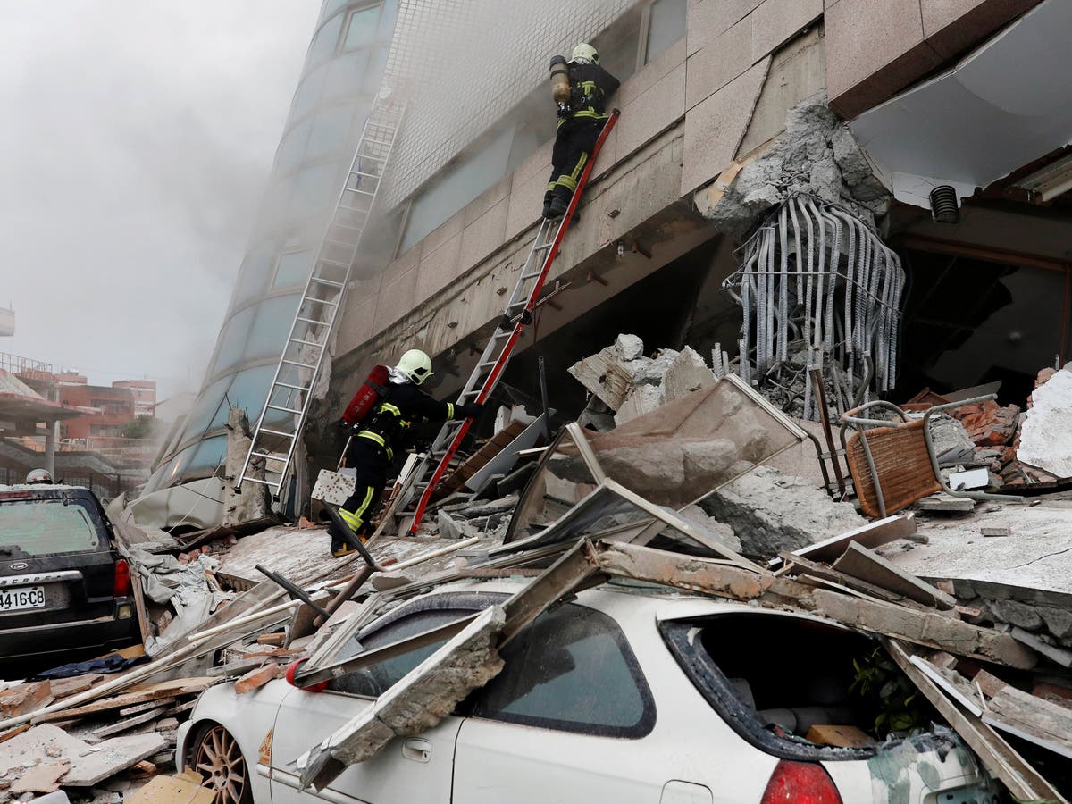 عاجل  زلزال قوي في تايوان بعد سلسلة من الهزات