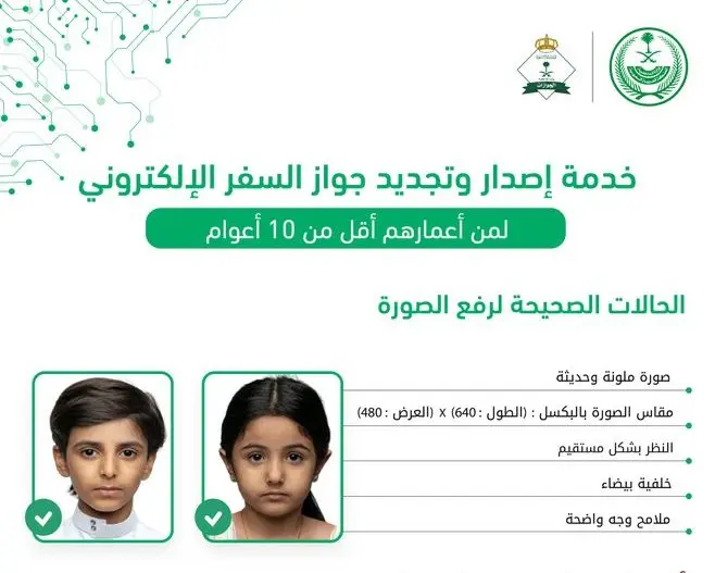 عربي ودولي  شروط تجديد جواز السفر للأطفال وليس لديهم بصمة ومدة استخراجه