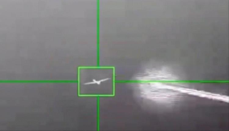 الحوثيون ينشرون لقطات مصورة لإسقاط طائرة أمريكية بدون طيار في مأرب (فيديو)