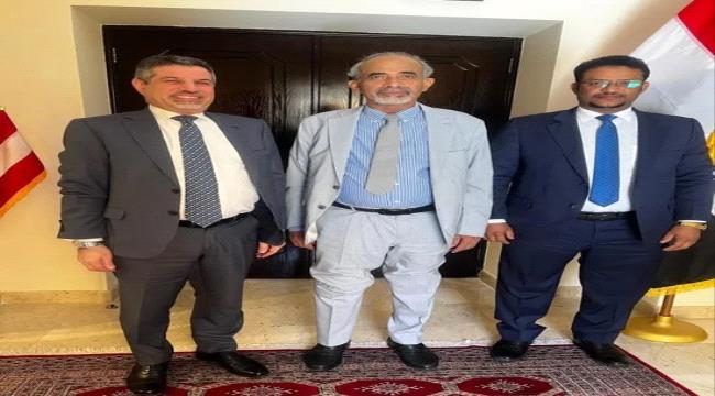 الصبيحي وفاجن يبحثان سبل مواجهة الحوثي وتحقيق السلام