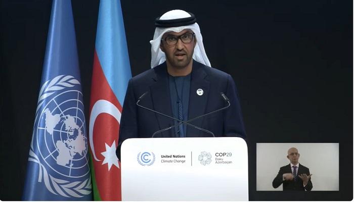  الدكتور سلطان الجابر رئيس COP28 يسلم رئاسة مؤتمر الأطراف إلى دولة أذربيجان 